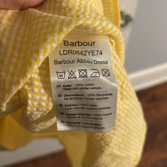 Barbour Yellow Gingham Abbey Dress - Picture 5 of 5